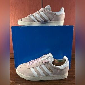 Adidas Gazelle 'Wonder Pink' Suede White Stripe Women's Sneakers Size US 8,5